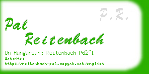 pal reitenbach business card